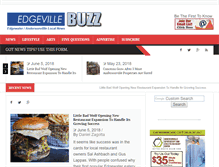 Tablet Screenshot of edgevillebuzz.com